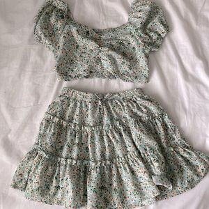 green floral two piece from SHEIN